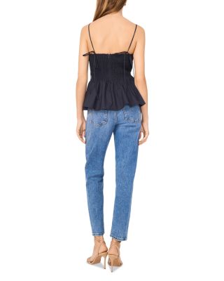 Tie Strap Peplum Top