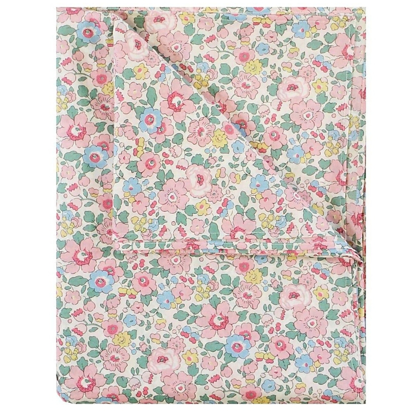 Coco & Wolf Betsy Candy Floss Double Flat Sheet In Betsy Candy Floss