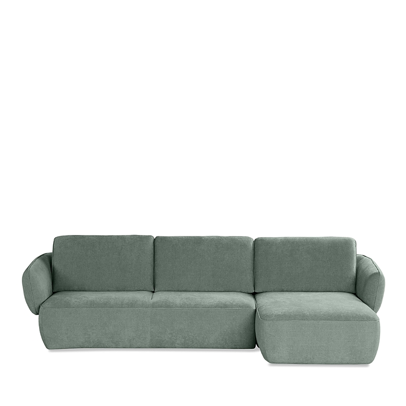 Giuseppe Nicoletti Luna 2 Piece Sectional In Green