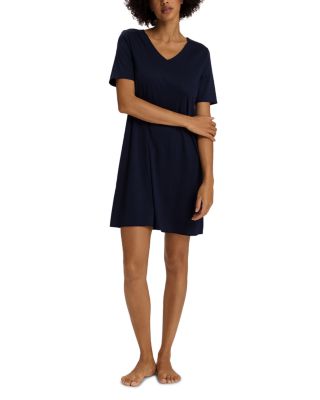 Cotton Silk V Neck Nightgown