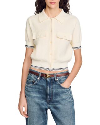 Sandro - Short Sleeve Cardigan