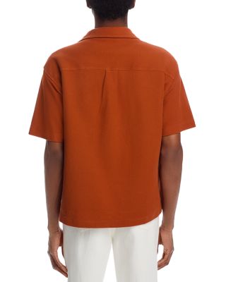 Men's Jacquard Short Sleeve Camp Shirt