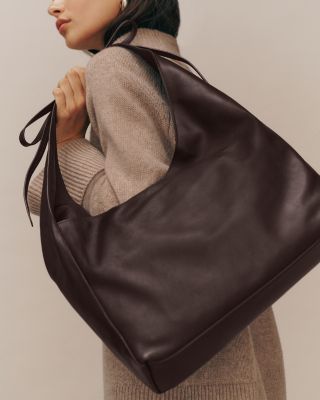 Medium Vittoria Leather Tote Bag