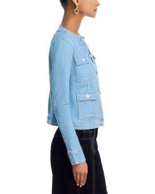 Yari Collarless Denim Jacket