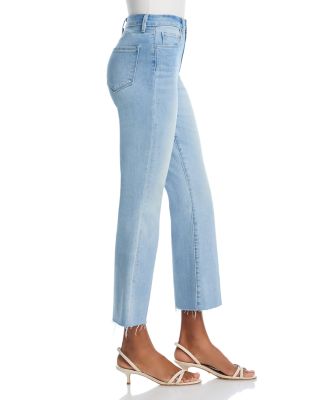 Kendra High Rise Cropped Flare Jeans in Dorian