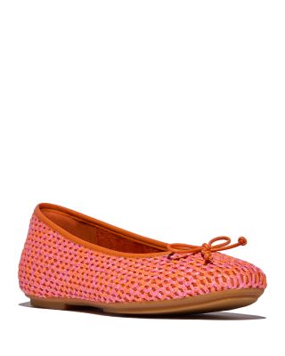 Women's Delicato Bow Woven Ballet Flats