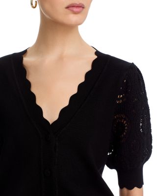 Crochet Sleeve Cardigan