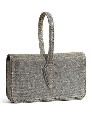 Lace Up Glitter Wristlet