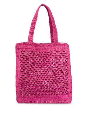 Summer Banana Raffia Tote