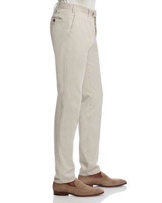 Garment-Dyed Silkochino Slim Fit Pants