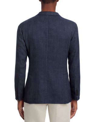 Garment Dyed M&amp;eacute;lange Hopsack Slim Fit K. Jacket