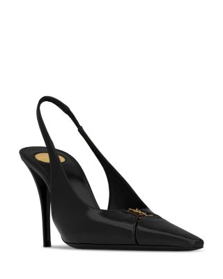 SAINT LAURENT - Women's Babylone Breteuil Slingback Pumps