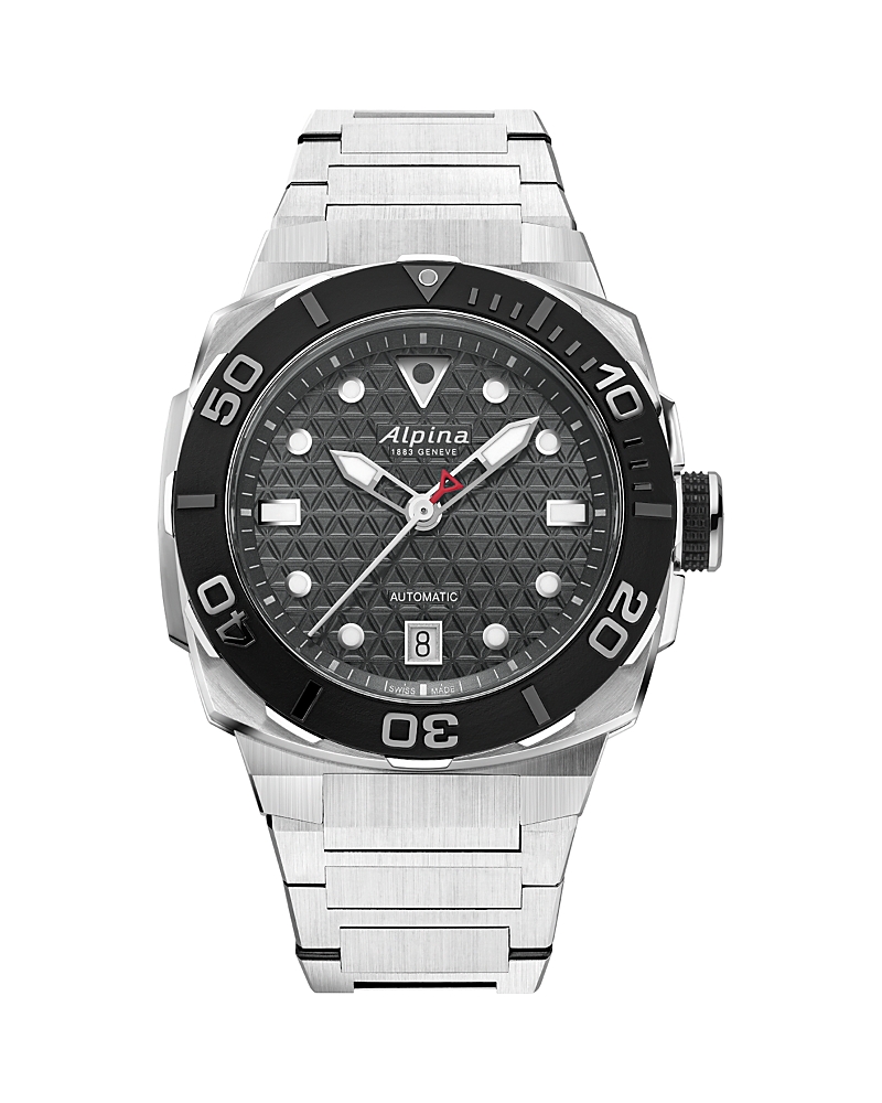 Alpina Seastrong Diver Extreme Automatic 40mm In Black/silver