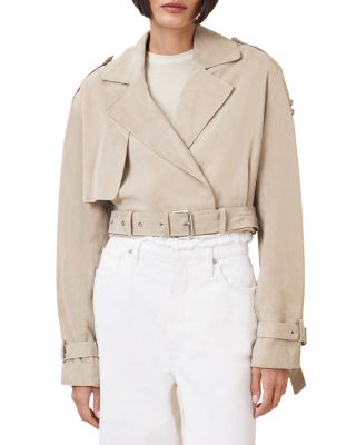 ALLSAINTS - Ophelia Suede Crop Jacket