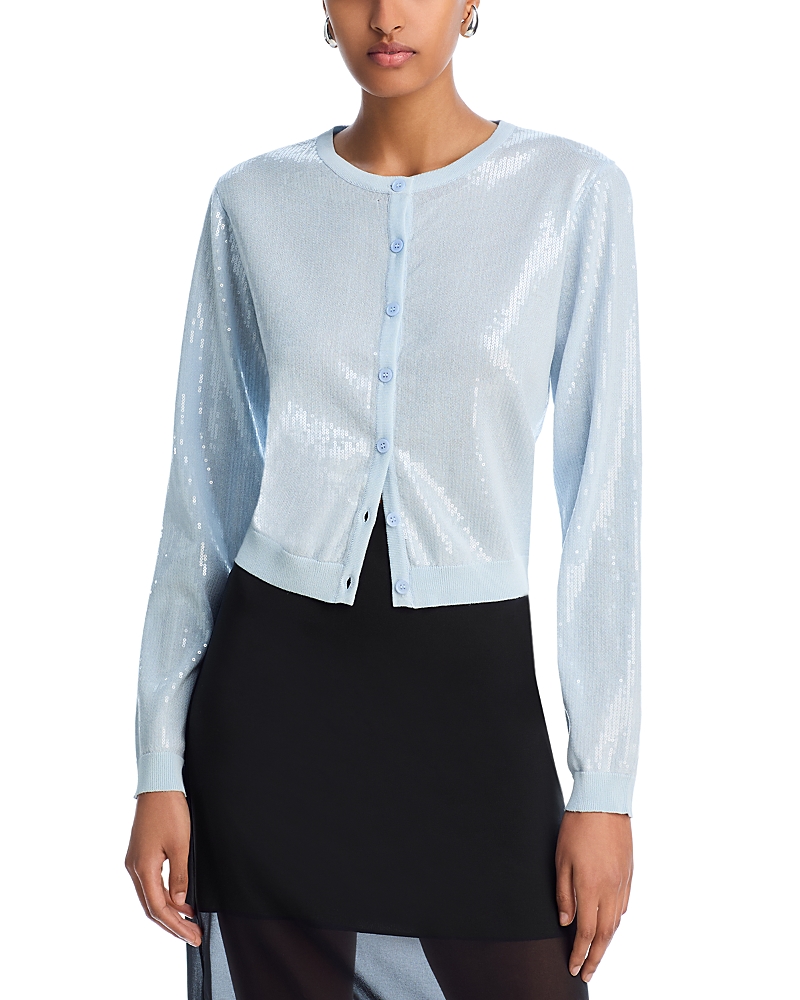 Aqua Sequin Cardigan - Exclusive