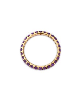 Gemstone Stackable Eternity Ring in 14K Yellow Gold