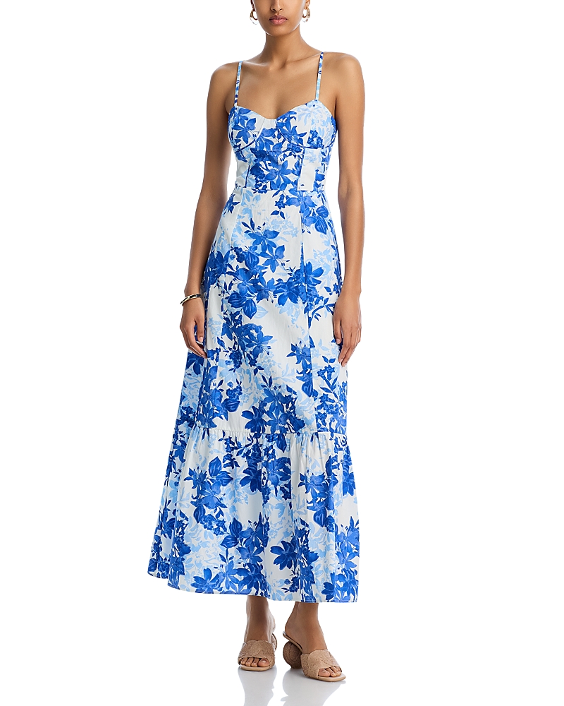 AQUA CORSET MAXI DRESS - EXCLUSIVE