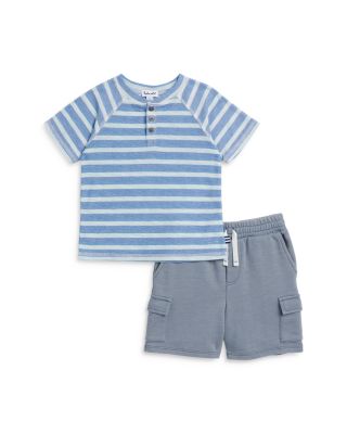 Splendid - Boys' Horizon Henley Top & Cargo Shorts Set - Little Kid