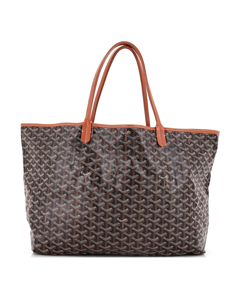 Pre-owned Pre-owned Goyard Goyard Gm Saint Louis Tote Coated Canvas In Black