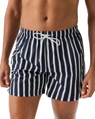 Eton - Striped Swim Shorts