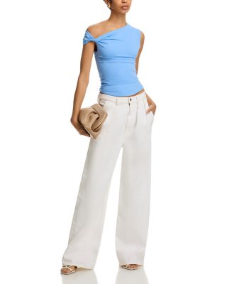 Fraise Twisted Shoulder Top