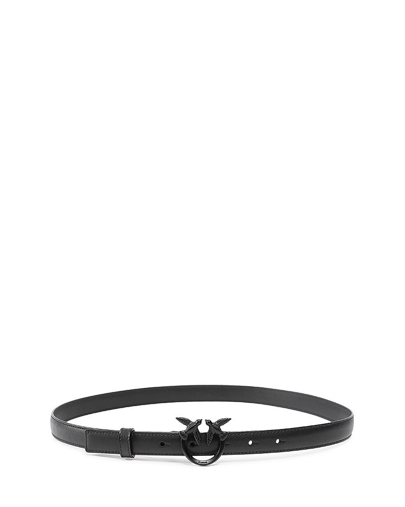 Pinko Women's Love Berry Belt In Limo Black