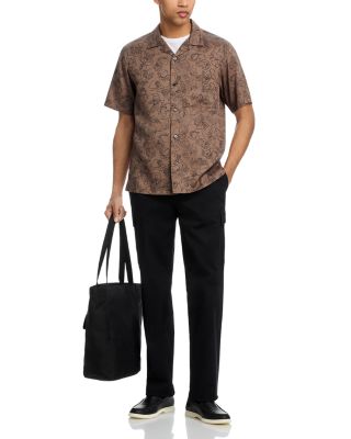 Noll Camp Collar in Floral Outline