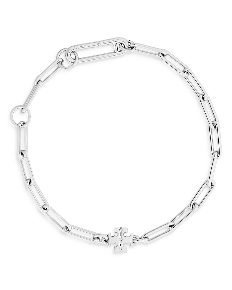 Tory Burch Good Luck Chain Bracelet In Silver