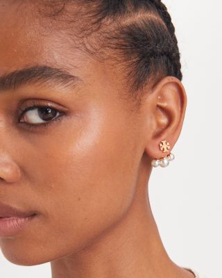 Moondance Imitation Pearl Front To Back Earrings 