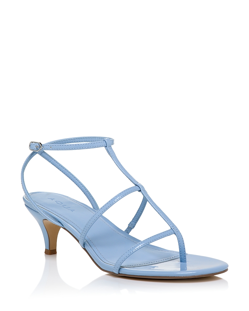 Shop Aqua Women's Tomas Strappy Sandals - Exclusive In Blue Patent