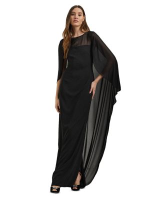Ralph Lauren - Georgette Cape Gown