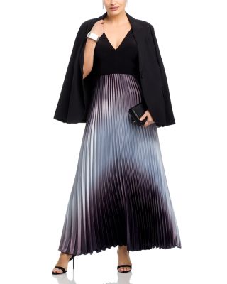 Pleated Shimmer Gown - Exclusive