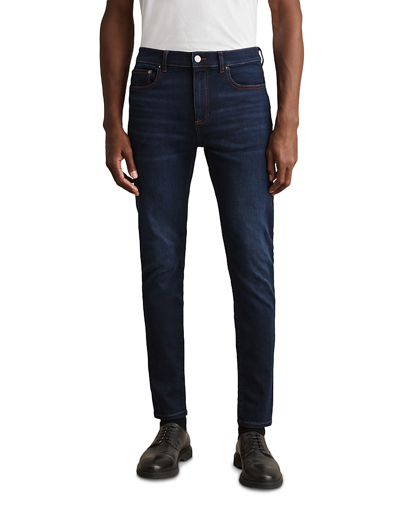 Reiss Bleaker Skinny Fit Jeans in Washed Dark Indigo