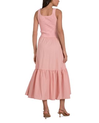 Mixed Media Tank Maxi Dress