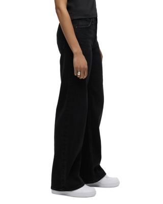 Rosie High Rise Wide Leg Jeans in in Fabulous Black