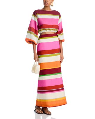 Cala de la Cruz - Lori Linen Cropped Top & Bruna Linen Maxi Skirt - Exclusive