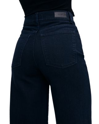Petite Hepburn Wide Leg High Rise Ankle Jeans