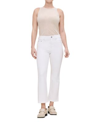 Petite Bridget Crop Instasculpt™ High Rise Bootcut Jeans in White