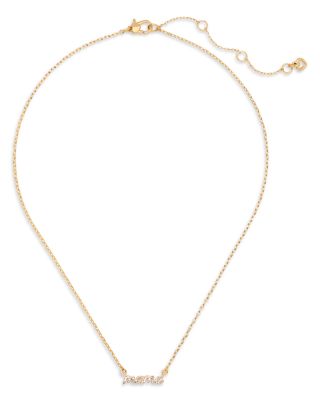 kate spade new york - Mama Pav&eacute; Pendant Necklace, 16"-19"