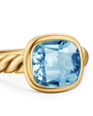 DY Mercer Stone Ring in 18K Yellow Gold with Gemstone, 10mm