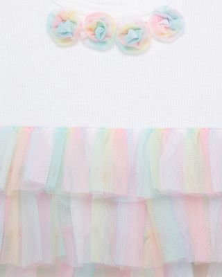 Girls' Rainbow Tulle Bodysuit & Headband Set - Baby