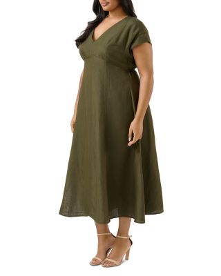 Aubrey V Neck Midi Dress