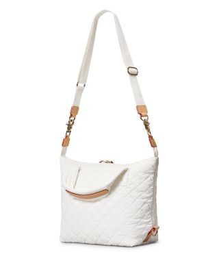 Small Quilted Nylon Sutton Deluxe Top Handle Bag 