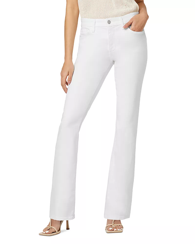 Joe's Jeans The Provocateur Petite Mid Rise Bootcut Jeans in White