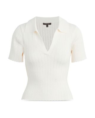 The Jess Pointelle Polo Shirt 