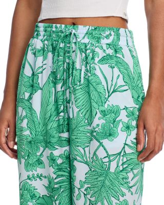 Palm Satin Shirt & Wide Leg Pants - Exclusive