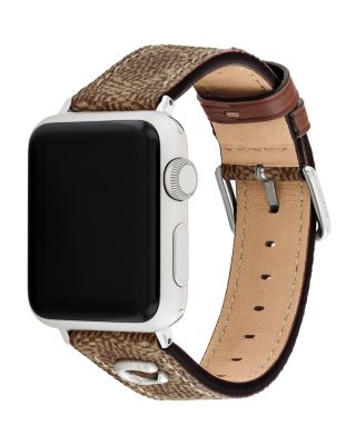 Apple Watch&reg; Tan Signature Canvas Strap, 38/40/41mm