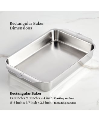 OvenBond&amp;reg; 9&amp;quot; x 13&amp;quot; Rectangular Tri-ply Clad Stainless Steel Baking Pan, Large