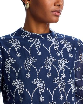 Eyelet Long Sleeve Crop Top & Eyelet Shorts - Exclusive