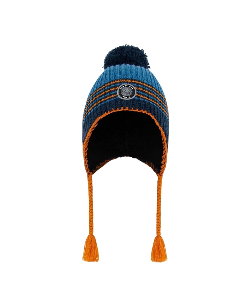 Deux Par Deux Boys' Peruvian Knit Hat - Baby In Blue